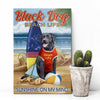 Gift For Dog Lover Sunshine On My Mind Black Lab Dog Canvas