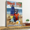 Gift For Dog Lover Sunshine On My Mind Black Lab Dog Canvas