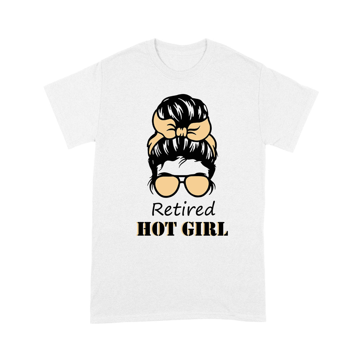 Retired Hot Girl Yellow Glass Tshirt Gift For Girl