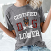 Personalized Gift For Dog Lover Certified Dog Lover Tshirt