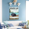 Gift For Dog Lover Live Love Lake Black Labrador Retriever Dog Canvas