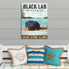 Gift For Dog Lover Live Love Lake Black Labrador Retriever Dog Canvas