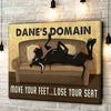 Gift For Dog Lover Domain Of Great Dane Dog Canvas