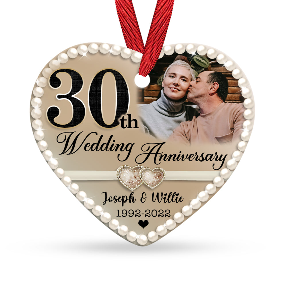 30th Wedding Anniversary Ornament Personalized Gift For Wife Husband