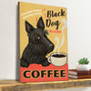 Gift For Dog Lover Coffee And Scottish Terrier Dog Canvas