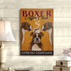 Gift For Dog Lover Coffee Club Boxer Dog Canvas