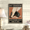 Gift For Dog Lover My Shadow Dachshund Dog Canvas