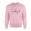 Lucky Shirt Women St Patrick&#39;s Day Patty Lucky Shirt  Standard Crew Neck Sweatshirt