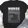 Gift For Nurse Nutrition Facts Nurse Gift Tshirts