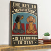 Gift For Dog Lover Key To Meditation Dachshund Dog Canvas