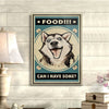 Gift For Dog Lover Can I Have Some Food Derpy Husky Dog Canvas