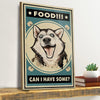 Gift For Dog Lover Can I Have Some Food Derpy Husky Dog Canvas