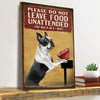 Gift For Dog Lover Dont Leave Food Boston Terrier Dog Canvas