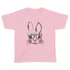 Bunny With Glass Easter Youth Shirt Gift For Toddler For Girls