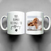 This Human Belongs To Dog Photo Mug Gift For Dog Lover