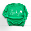 Lucky irish shamrock st patricks day sweatshirt