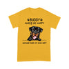 Personalized Gift For Dog Lover My Dog Makes Me Happy Rottweiler Tshirt