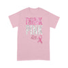 Think pink pray for a cureGift for breast cancer awareness T Shirt