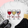 Red Wine &amp; Blue Independence Day 4th of July Shirt