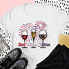 Red Wine &amp; Blue Independence Day 4th of July Shirt