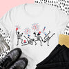 Skull Dancing With Fireworks Independence Day 4th of July Shirt