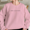 Personalized Gift For Wife To Be Bride To Be Mrs Name Sweatshirt For Her