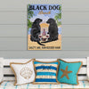 Gift For Dog Lover Black Dog Beach Labrador Retriever Dog Canvas