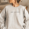 Personalized Gift For Wife To Be Bride To Be Mrs Name Sweatshirt For Her