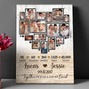 5 Year 5th Wedding Anniversary Wife Husband Personalized Photo Canvas