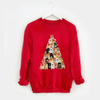 Gifts For Dog Lovers Pomeranian Dog Tree With Christmas Light Sweatshirt