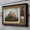 50 Years Wedding Anniversary Vintage TV Personalized Canvas