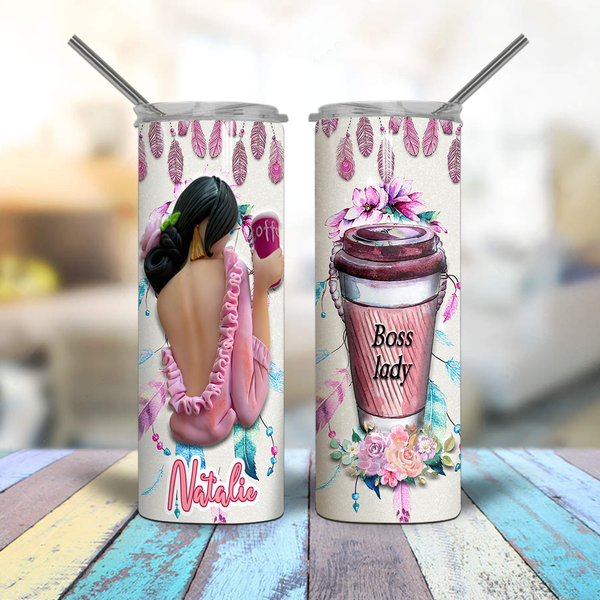 Personalized Best Stepmom Ever Skinny Tumbler