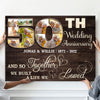 50th Wedding Anniversary 50 Years Together Personalized Photo Canvas