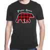 Gifts for grandpa  Papa bear men red plaid christmas pajama family grandpa gift tshirt