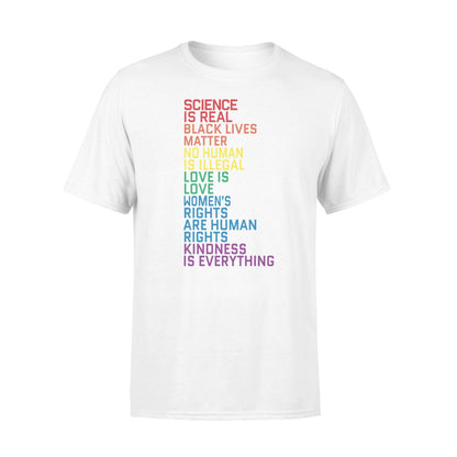 Black Lives Matter Science Is Real Love Is Love Shirt