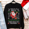 I Jingle His Bells Funny Christmas Sweatshirt Gift for Expecting Mom