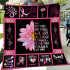 Daisy Flower We Are Strong Blanket Gift For Breast Cancer Awareness Month
