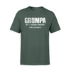 Grumpa like a regular granpa only grumpier black shirt gift for grandpa for father&#39;s day
