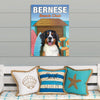 Gift For Dog Lover Beach Club Bernese Dog Canvas