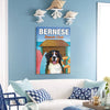 Gift For Dog Lover Beach Club Bernese Dog Canvas