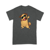 Cute Pug Wearing Glass Shirt Gift For Dog Lover