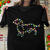 Dachshund With Christmas Lights Funny Sweatshirt Gift For Dog Lovers