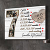 7 Year 7th Anniversary Couple Photo Collage Personalized Canvas