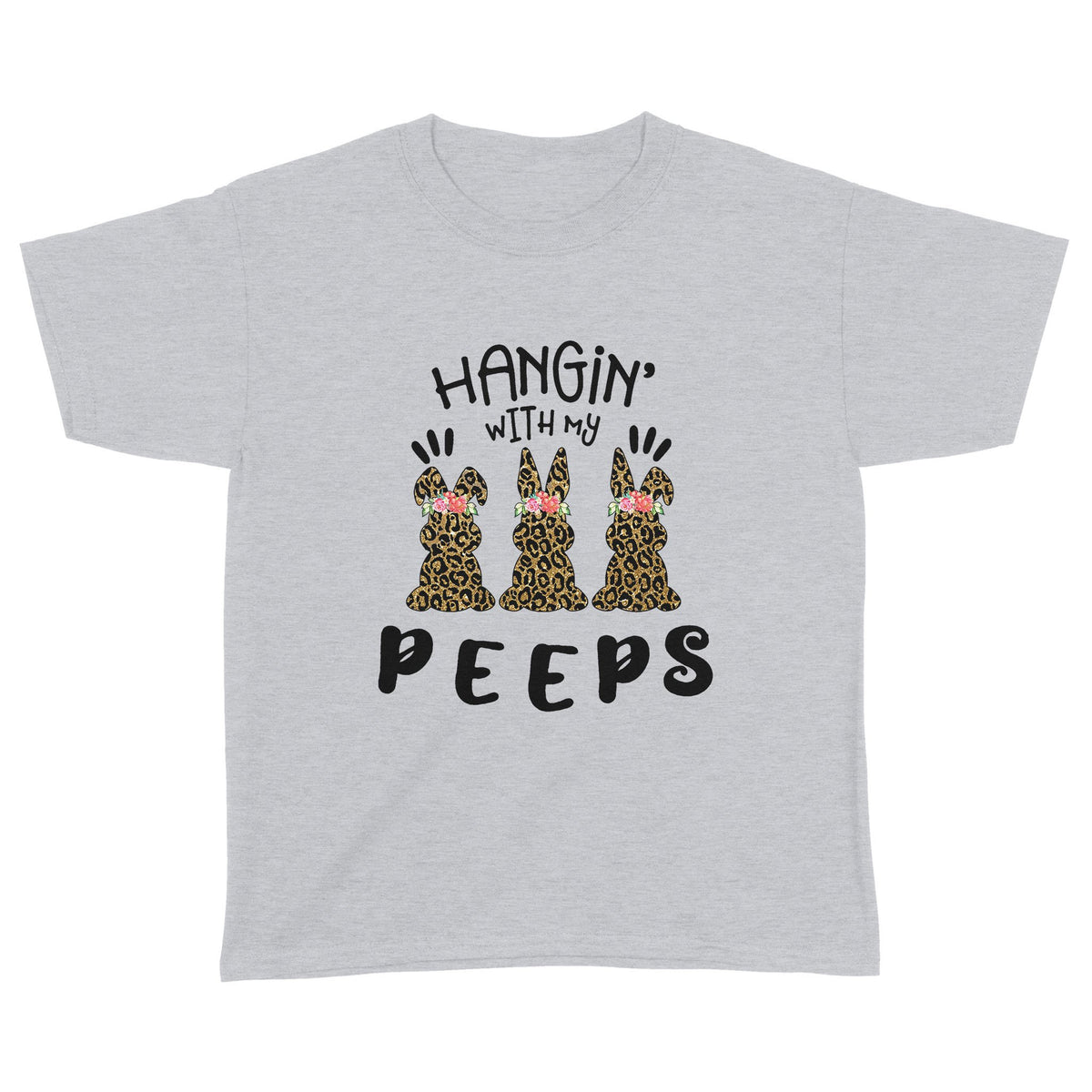 Hangin' With My Peeps Easter Shirt Gift For Kids For Girls 1Standard Youth Tshirt
