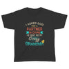 I Asked God For A Partner In Crime Youth Tshirt For Kid From Grandma