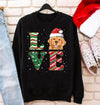 Love golden retriever christmas santa dog dad mom gift sweatshirt gift for dog lovers