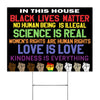 Science Is Real Black Lives Matter Pride Lgbt Yard Sign
