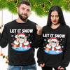 Santa Let It Snow Santa Funny Gag Drug Joke Sweatshirt