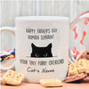 Personalized Human Servant Your Tiny Furry Over Father&#39;s Day Mug For Cat Lover