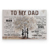 To my dad from daughter meaningful poster gift for dad Poster